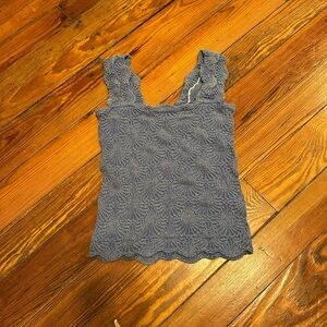 Free People Blue Tank Top